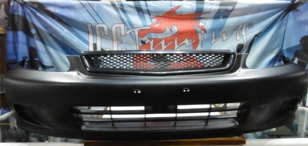 Para-choques frontal honda civic 1999-2001 2 / 3 / 4 portas em plástico ABS