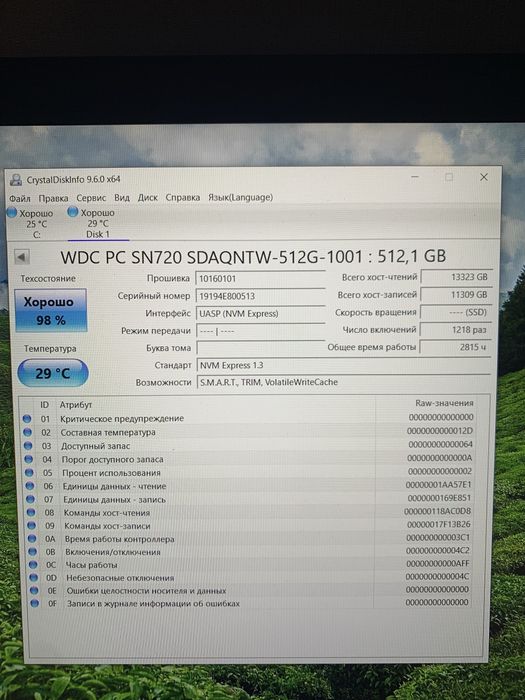 SSD m2 nvme 512gb Western Digital SN720