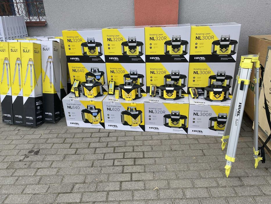 Nivel System NL620 620R Digital RD600 Niwelator Statyw SJJ1 Łata LS-24 ...