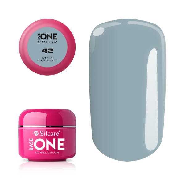 Silcare Base One Color 42 Niebieski Blue  5 ml żel UV LED do paznokci