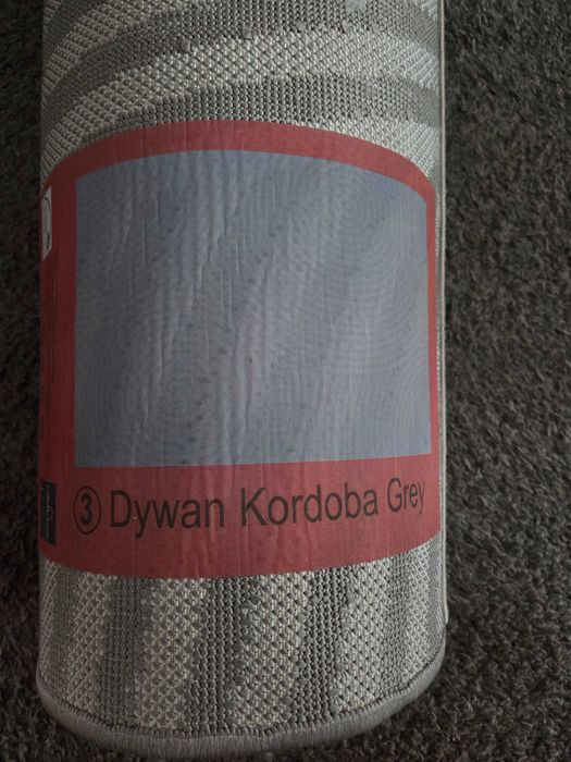 Dywan Kordoba Grey Omega szary geometryczny koła 160x120 cm