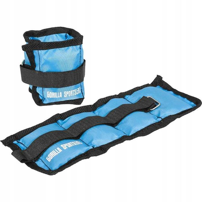 Obciążniki do ćwiczeń na ręce nogi Gorilla Sports 2 szt.x0,5 kg (1403)