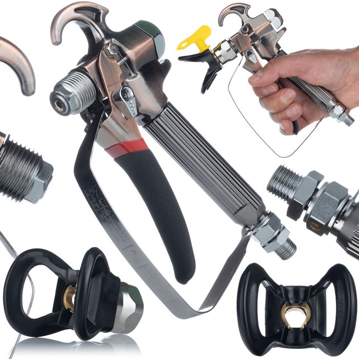 Pistolet Malarski TurboJet TJ1 | Stal Precyzyjna, 488g