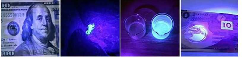 Latarka 9 led UV