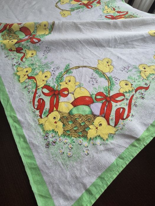 Obrus lniany świąteczny