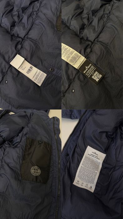 Мужской пуховик stone island