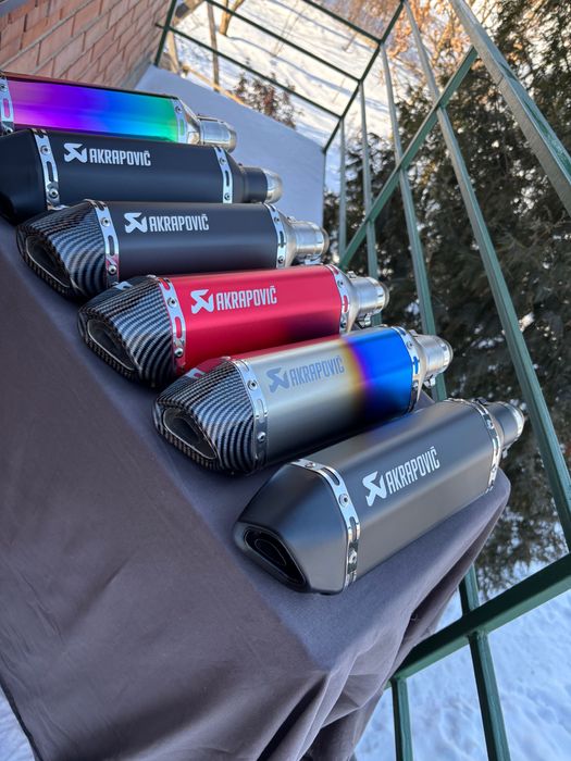Akrapovic 37 прямоток на мотоцикл вихлоп акраповіч прямоточний глушник