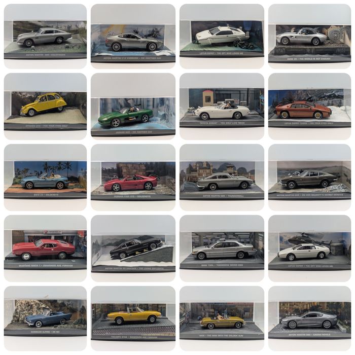 Модели автомобилей James Bond Collection масштаб 1:43