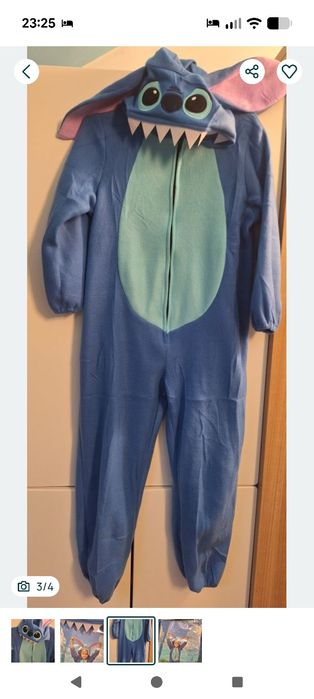 Przebranie piżama Stich chłopiec dziewczynka bal karnawałowy 4-5 lat