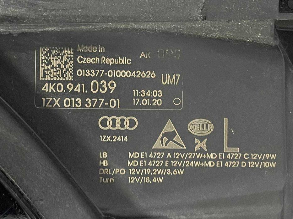 Фари фары Audi A6 C8 full led matrix ауди 4k0 a6 c8 матрикс Оригинал!