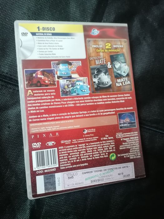 Faísca Mcqueen DVD's originais