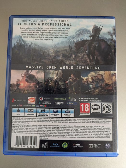 The Witcher 3 PS4