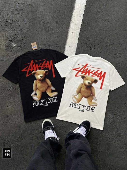 XS - XXL • Новая Футболка Stussy SunSet • Чорна / Біла