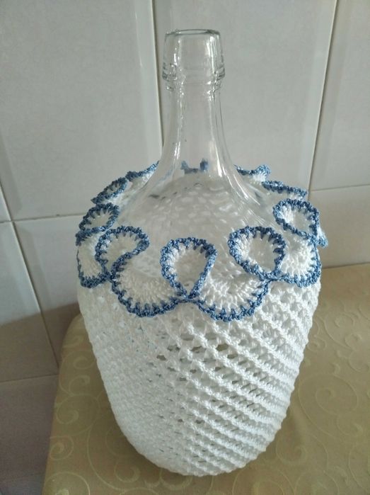 Garrafão tecido a Croché