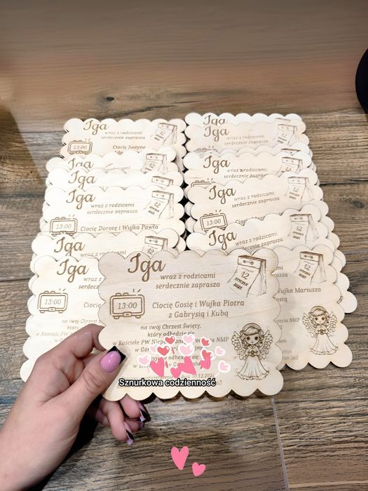 Zaproszenia na Chrzest Święty 

Mam nadzieję, że zaproszenia wyszły ta