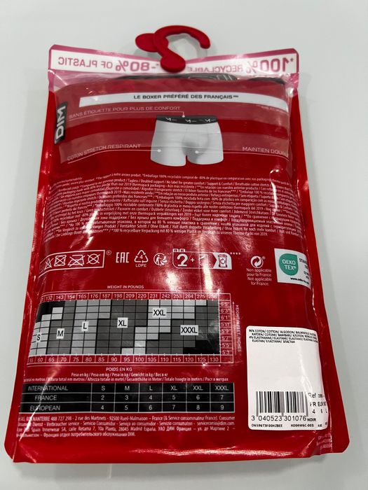 3 boxers DIM tamanho L