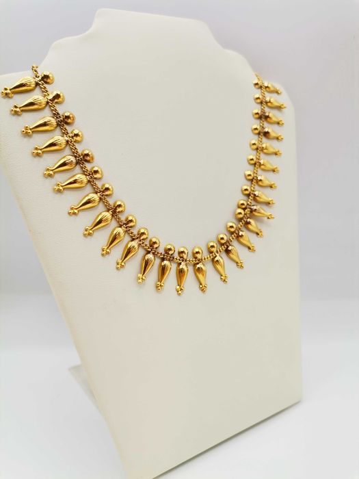 Złoty łańcuszek, kolia damska.