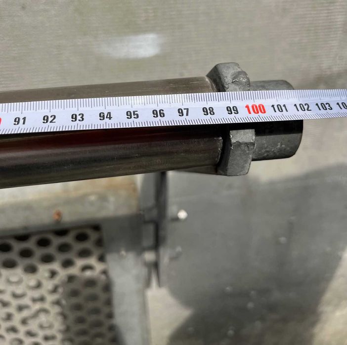 Barierka metalowa w ilości 12 metrów ocynk