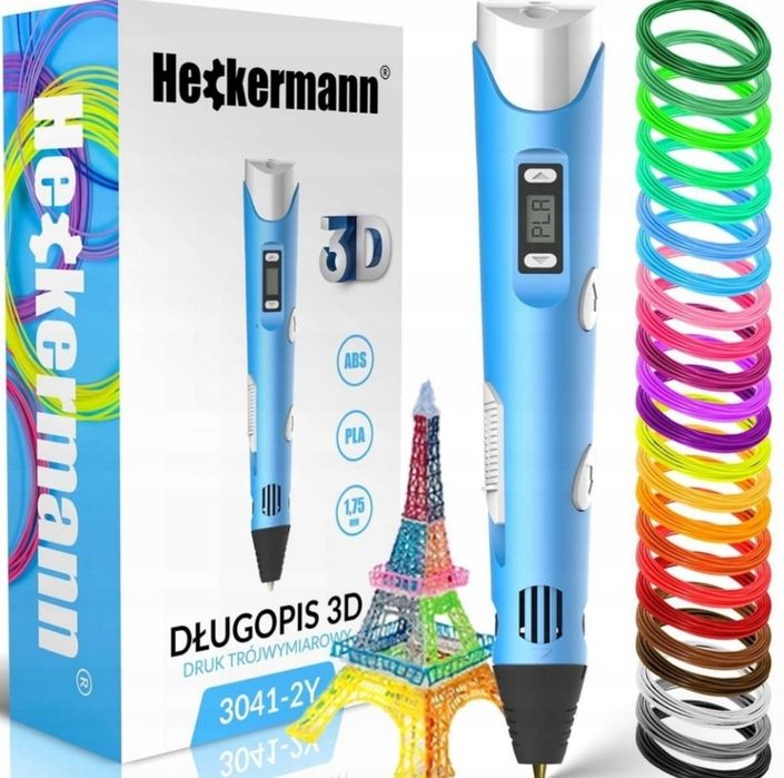 2w1 DŁUGOPIS DRUKARKA 3D dla dzieci + Wkłady 115 metrów