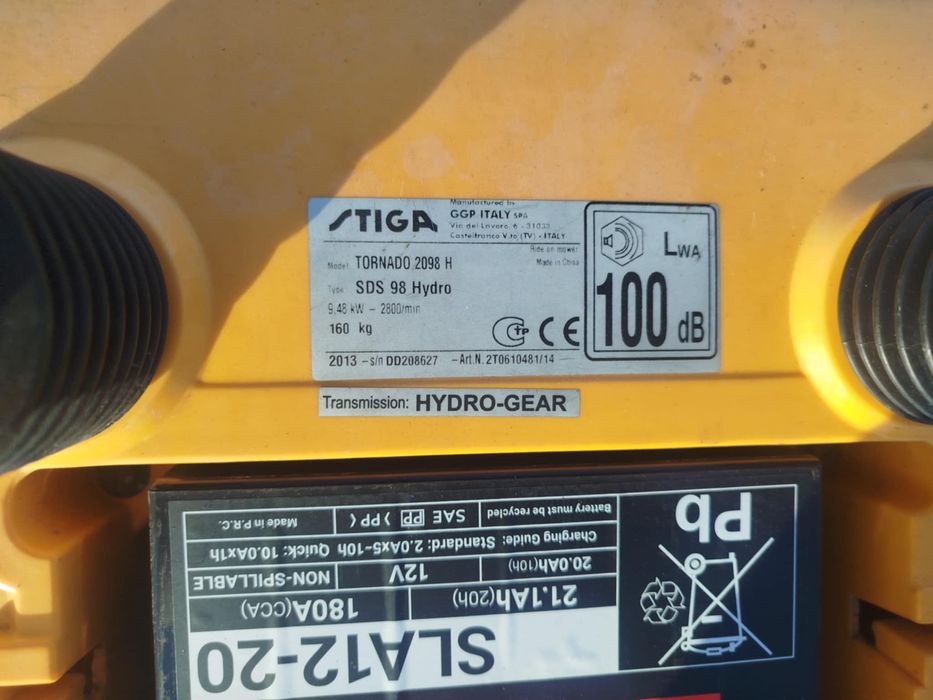 Traktorek STIGA TORNADO 2098H automat 100% sprawny. Gotowy dzialania
