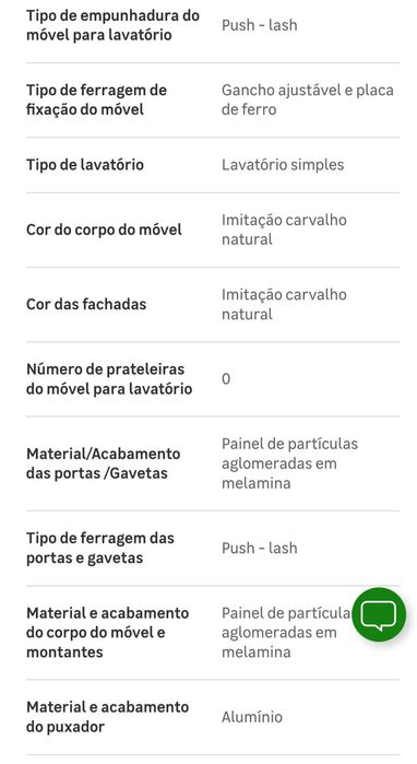 Móvel Casa Banho Novo