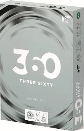 Папір офісний 360 everyday а4 80г м2 500арк клас c