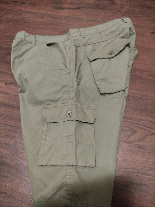Шорти карго хакі р.38 XL пояс 96см