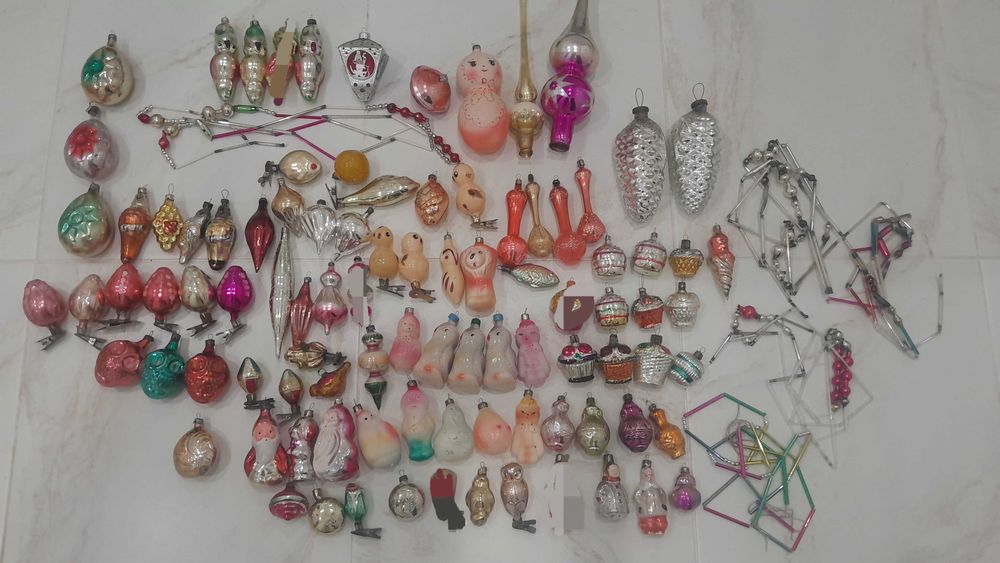 Елочные игрушки новорічні іграшки  новогодние игрушки СССР