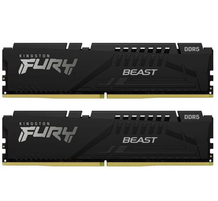 Модуль памʼяті для компʼютера DDR5 64GB (2x32GB) 6000 MHz Beast Black