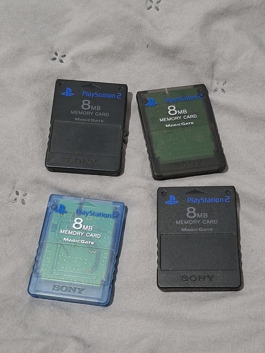 Karta pamieci ps2 czarna niebieska przezroczysta