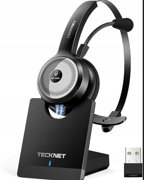 Zestaw Bluetooth z Mikrofonem Redukcja Szumów Baza Ładująca 32h