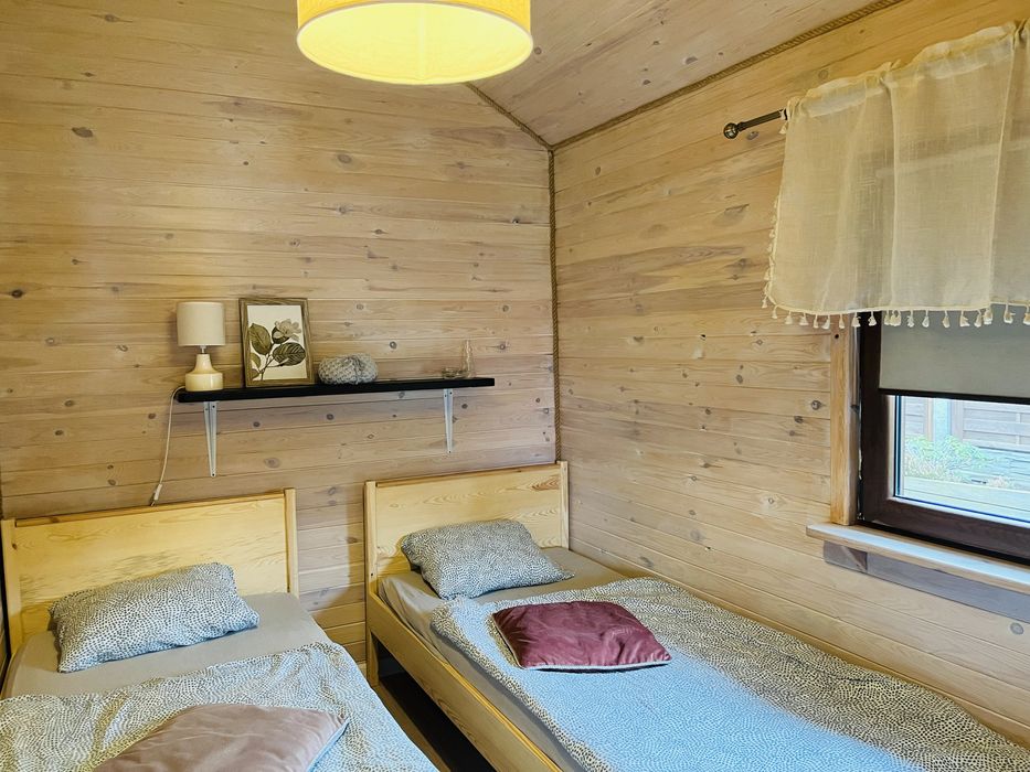 Domek Wiele na Kaszubach sauna balia Jezioro las