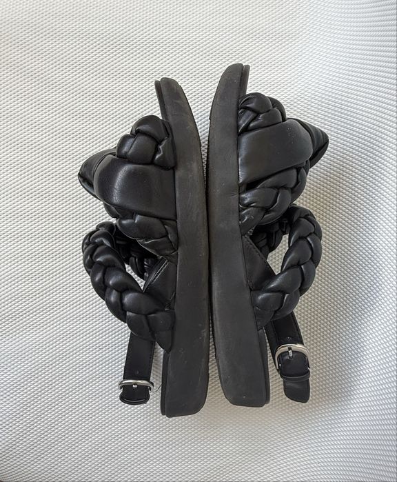 FltFlop czarne sandały plecionka 38