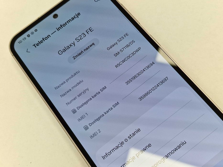 Samsung Galaxy S23 FE Dual SIM/ 8GB/ 128GB/ Graphite/ Grade A- + ładowarka