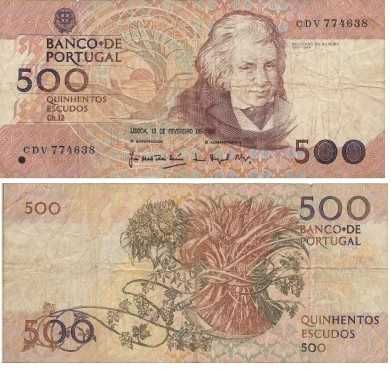 Portugal - - - 500$00 - Mouzinho da Silveira - - - - - Notas