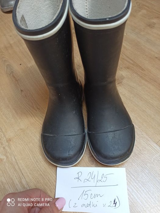Kalosze r 24/25 unisex czarne