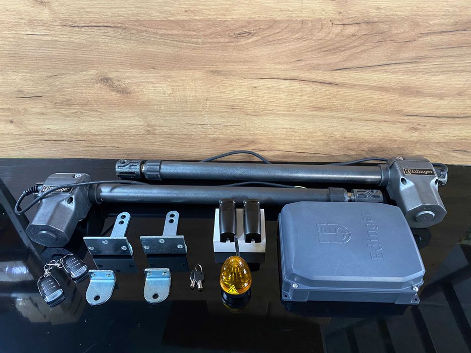 Бюджетная автоматика для распашных ворот, Привод распашных ворот