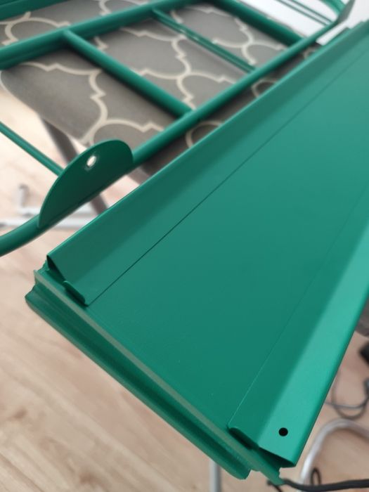 2 zielone  półki ścienne  metalowe  IKEA FÄRGSÄTTARE loft / retro