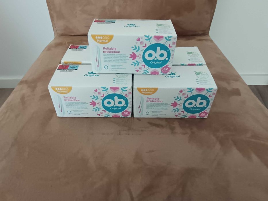 5 caixas de Tampões O.B 32 unidades