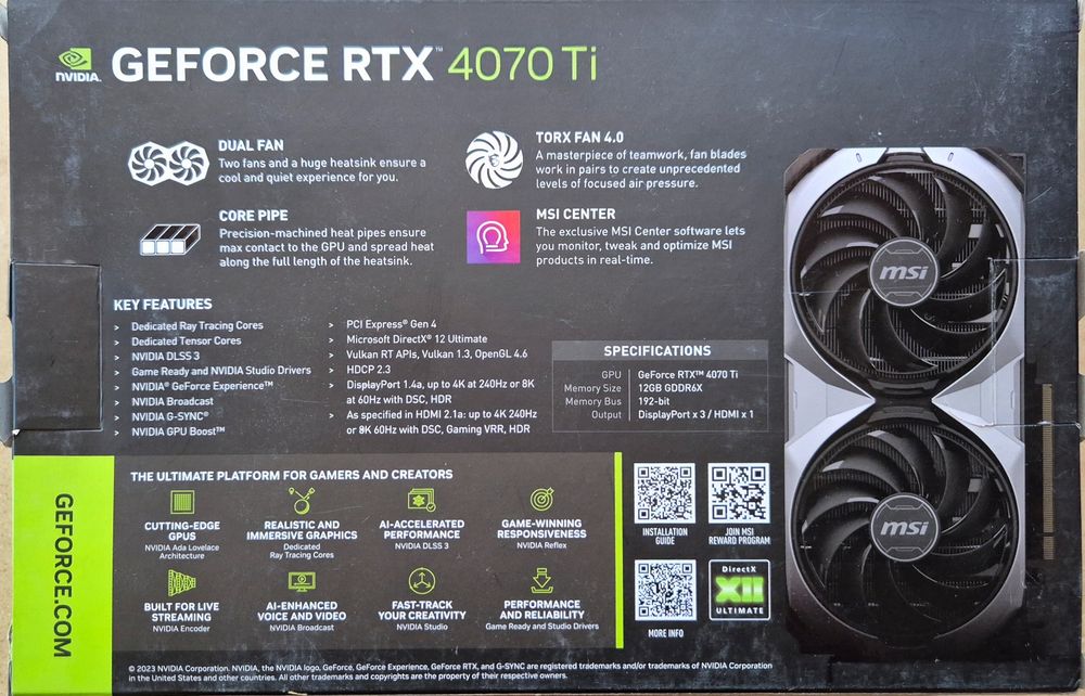 RTX 4070 TI 2X 12GB