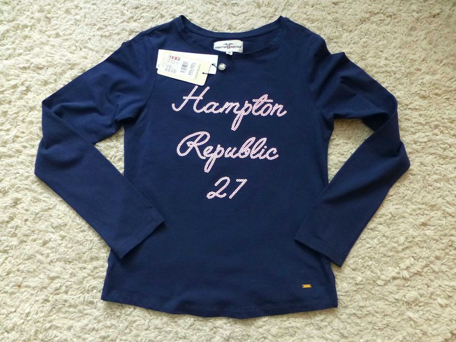 Hampton Republic 27 damski longsleeve T-shirt z cekinami S