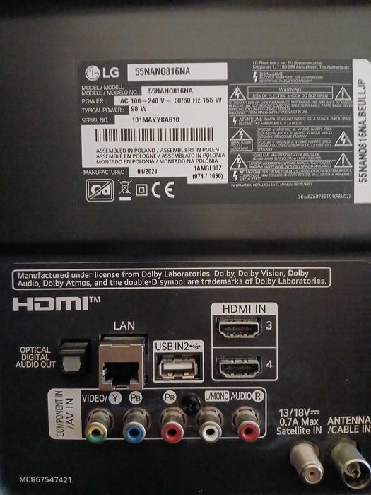 Sprzedam tv lg 55"