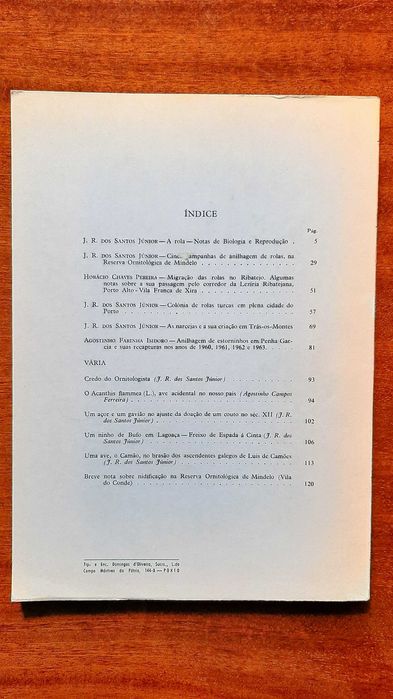 boletim "Cyanopica" da Sociedade Portuguesa de Ornitologia