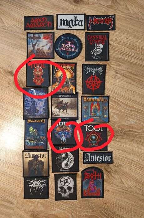 Komplet 3 naszywek tool