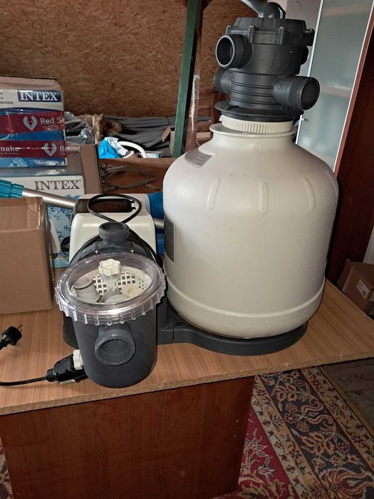 Basen stelażowy ogrodowy  3,66x1 m pompa piaskowa generator chloru