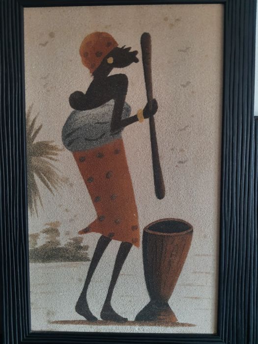 Quadro africano com areia64585227149699122