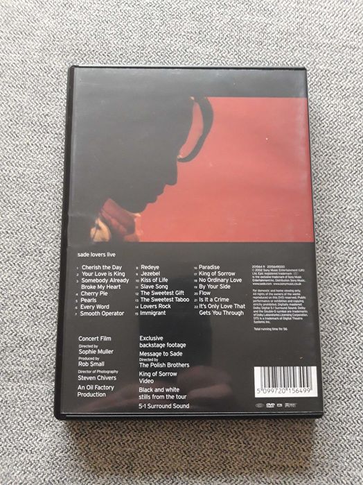 DVD Musical concerto "Lovers Live" da SADE
