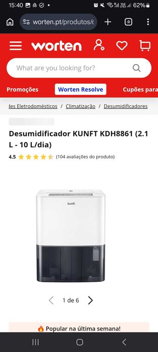 Kunft desumidificador dehumidifier