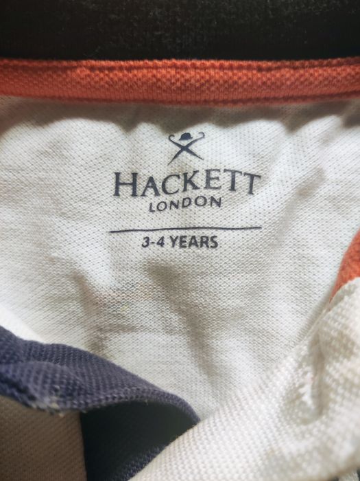 T-shirt, polo, manga curta, branca, carros, Beach Time Hackett London 3/4 anos