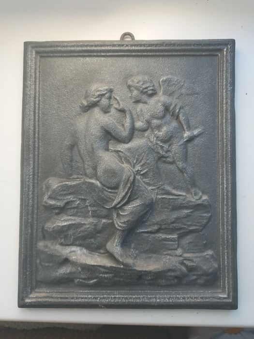 Литье, чугун, каминная картина